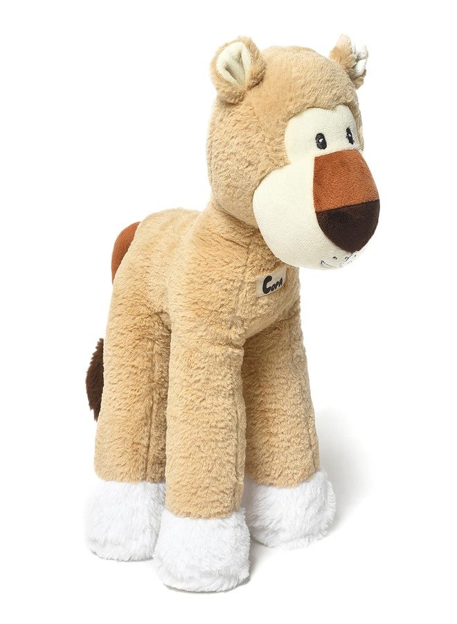 Mi Arcus Lion Cub Soft Plush Toy Made with Tiger Fur Brown- Height 33 cm - Image 1